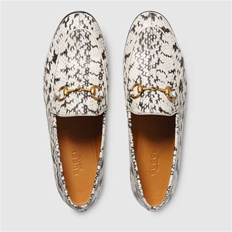 gucci snake loafer fur
